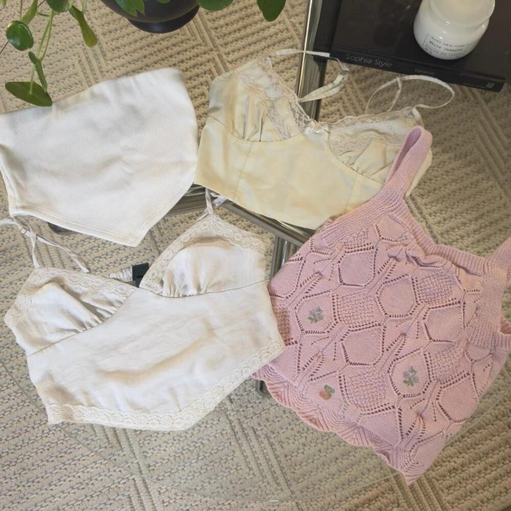 Multi-coloured crop top bundle